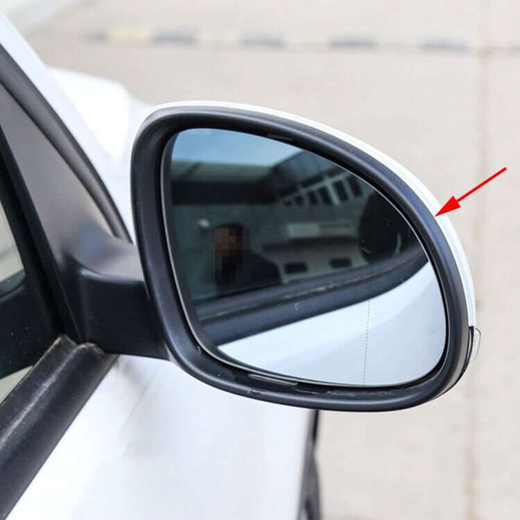 5N0857602A9B9 Black Right Side Mirror Housing Frame For 12-16 VW Sharan MPV