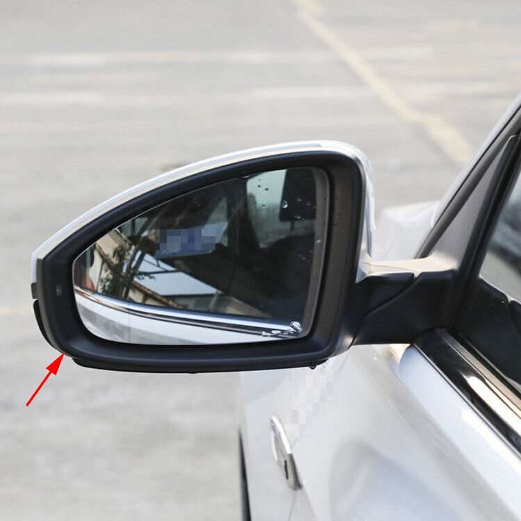 Black Front Left Side Mirror Housing Frame 1PC For 2019-2022 VW Passat Sedan
