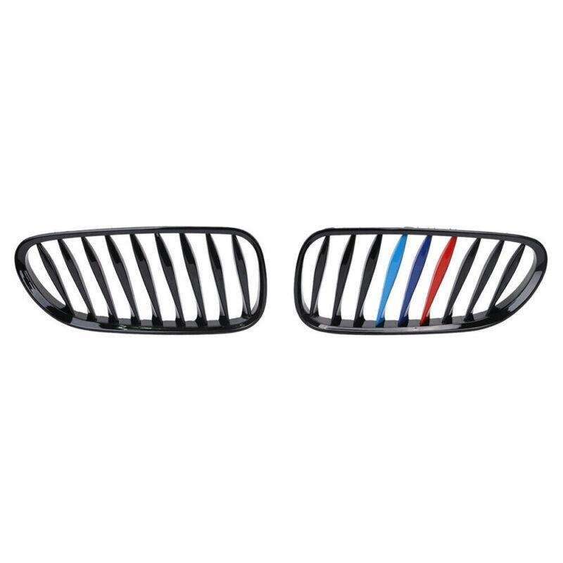 1 Pair M-Color Gloss Black Kidney Grille for BMW Z4 E85 E86 03-08 Cool&amp;Elegant