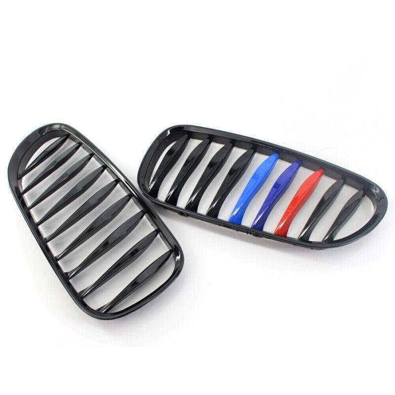 1 Pair M-Color Gloss Black Kidney Grille for BMW Z4 E85 E86 03-08 Cool&amp;Elegant