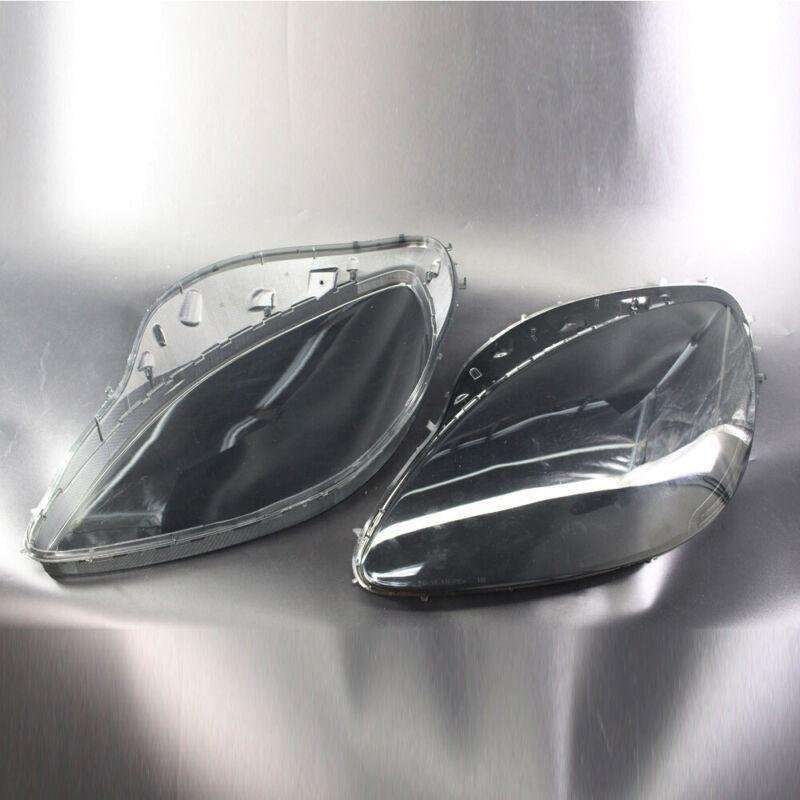 For Corvette C6 2005-2013 Front Headlight Headlamp Smoke Lens Cover Shell Pair
