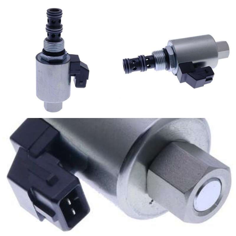 25-105200 12V Solenoid Valve Compatible with JCB Backhoe Loader 3DX 4C 4CN 4CX