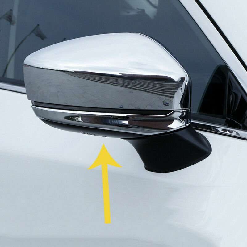 For Mazda CX-5 2017-2024 Chrome Exterior Rear View Side Door Mirror Cap Cover