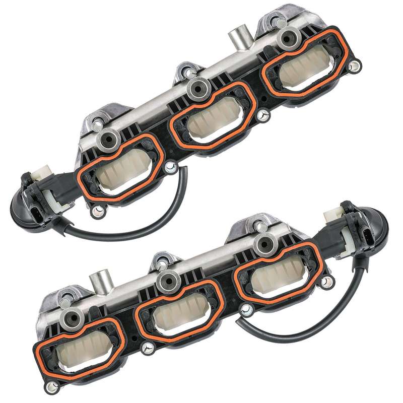 2X Left + Right Side Intake Manifolds compatible Audi A6 A7 Q7 S4 Touareg 3.0T