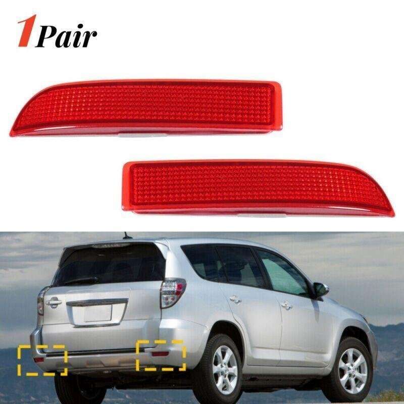 Left+Right Rear Bumper Light Reflector Lamp For Toyota RAV4 2006-2012 Lamp Cover