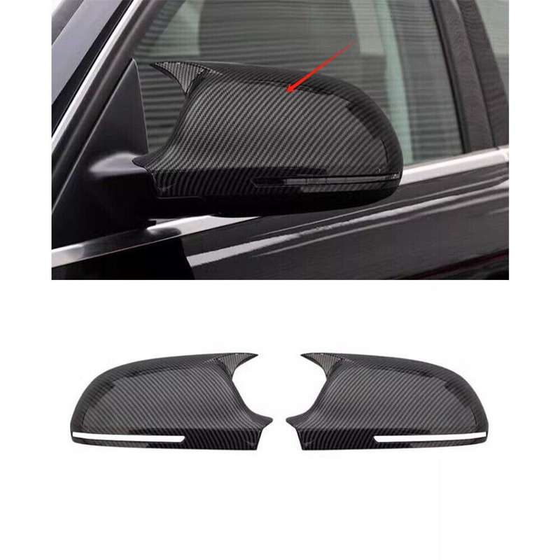 For Audi A4 S4 A5 S5 RS4 RS5 2008-2010 Carbon Fiber OX Horn Rear View Mirror Cap