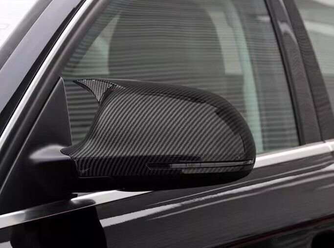 For Audi A4 S4 A5 S5 RS4 RS5 2008-2010 Carbon Fiber OX Horn Rear View Mirror Cap