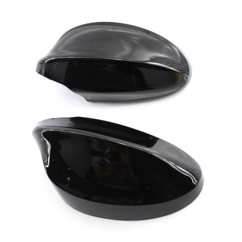 Pair of Car Rearview Mirror Cover Gloss Black Fit For BMW E90 3 Series 06-08