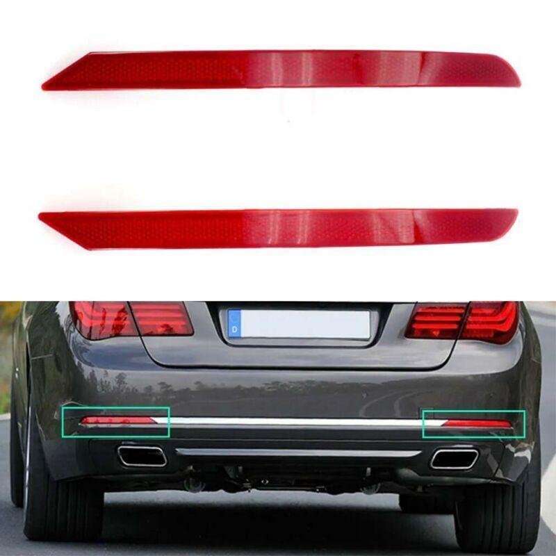 For BMW 7 Series F01 F02 13-15 LCI 1 Pair Rear Bumper Reflector Light Brake Lamp