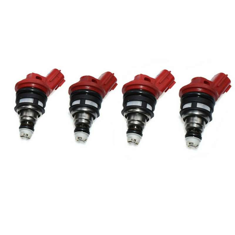 4X Fuel Injector Compatible with Nissan JECS SR20DE 2.0L KA24DE 2.4L 1660096E00
