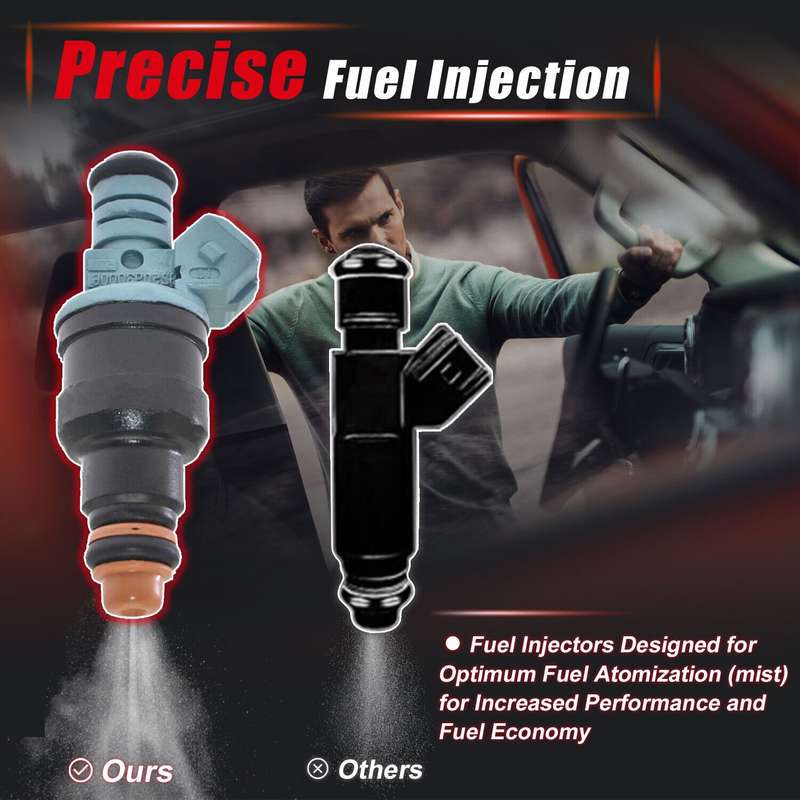 4Pcs Fuel Injector 35310-22010 Compatible Hyundai Accent X3 Scoupe 1.3L 1.5L
