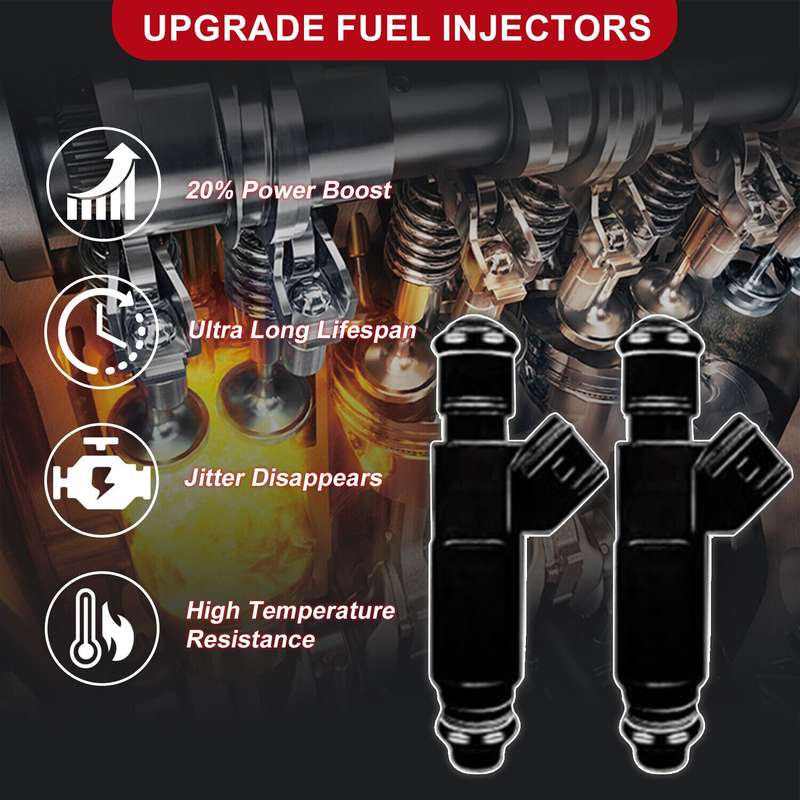 4Pcs Fuel Injector 35310-22010 Compatible Hyundai Accent X3 Scoupe 1.3L 1.5L