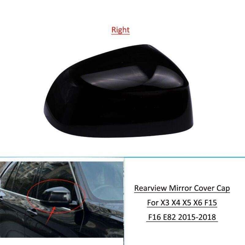 Right Side Rearview Mirror Cap Cover For BMW X3 X4 X5 X6 F15 F16 F26 2015-2018