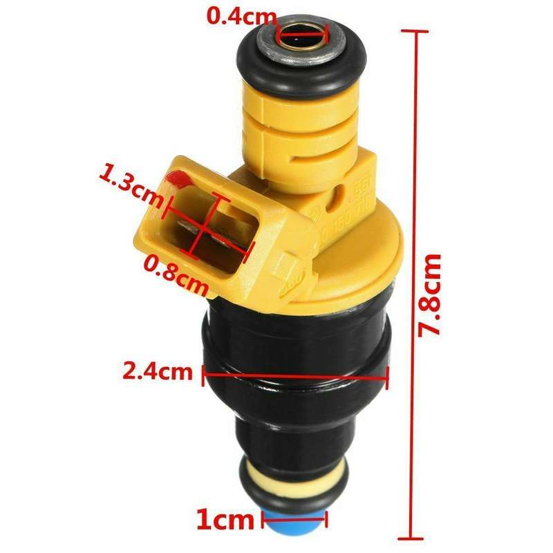 4pcs 19lb Fuel Injector Upgrade Compatible with Jeep Wrangler 2.5L Flow Matched