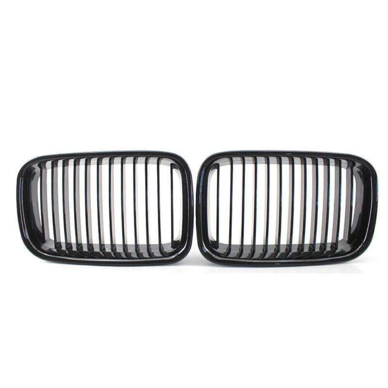 1 Pair Glossing Black Front Center Kidney Grille Fit For BMW 3-Series E36 92-96