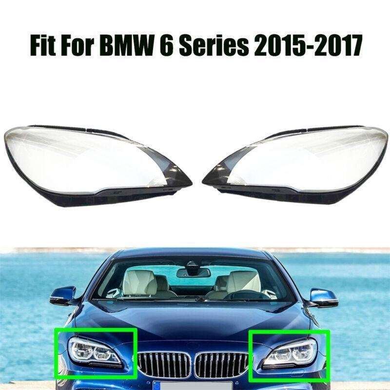 Pair Headlight Headlamp Lens Left Right Cover For BMW F06 F12 LCI 2016-2018