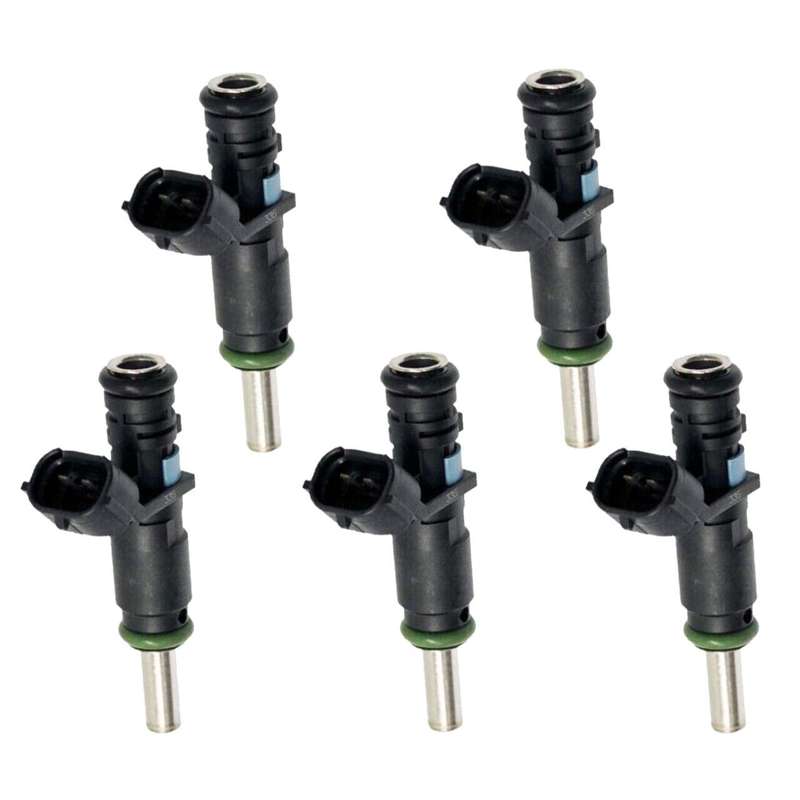 5Pcs Fuel Injectors Compatible VW Beetle Jetta 2007-2017 2.5L Golf Passat Rabbit