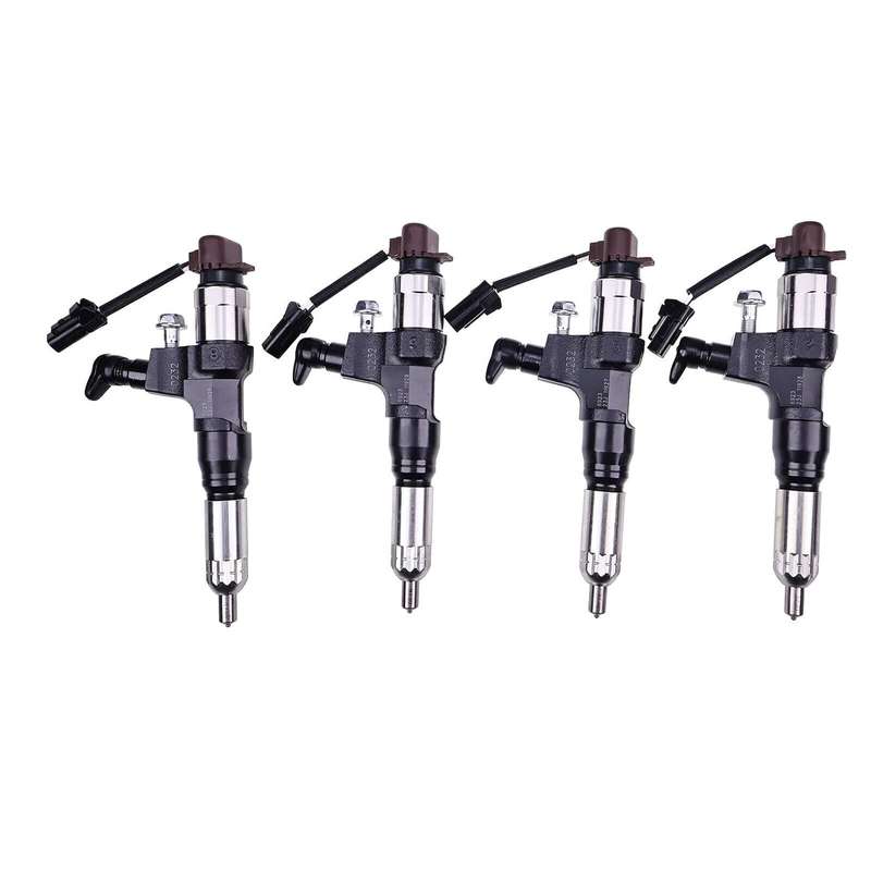 4X Fuel Injector 23670-E0232 095000-6922 compatible with Hino Engine J05D-TF