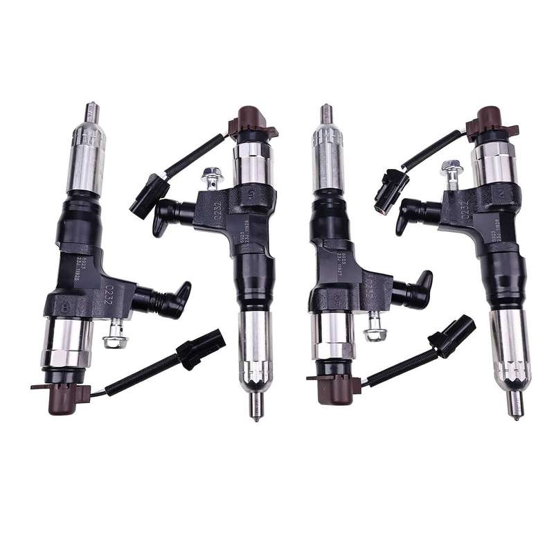4X Fuel Injector 23670-E0232 095000-6922 compatible with Hino Engine J05D-TF