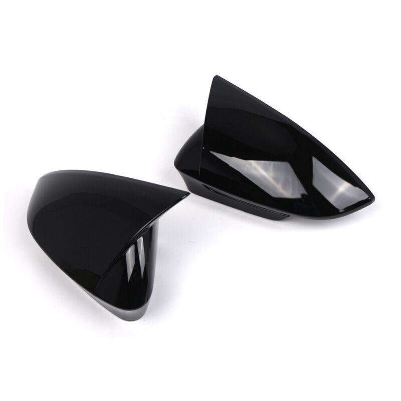 2x Rear View Wing Mirror Cover Caps For VW ID.4 VW ID.5 2021-2024 Gloss Black