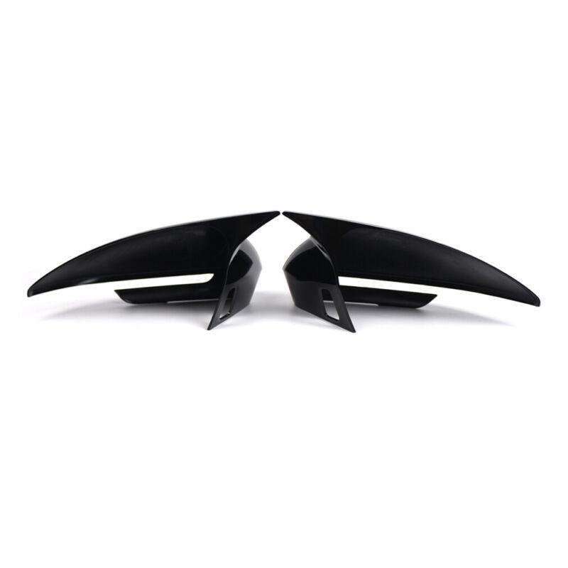 2x Rear View Wing Mirror Cover Caps For VW ID.4 VW ID.5 2021-2024 Gloss Black