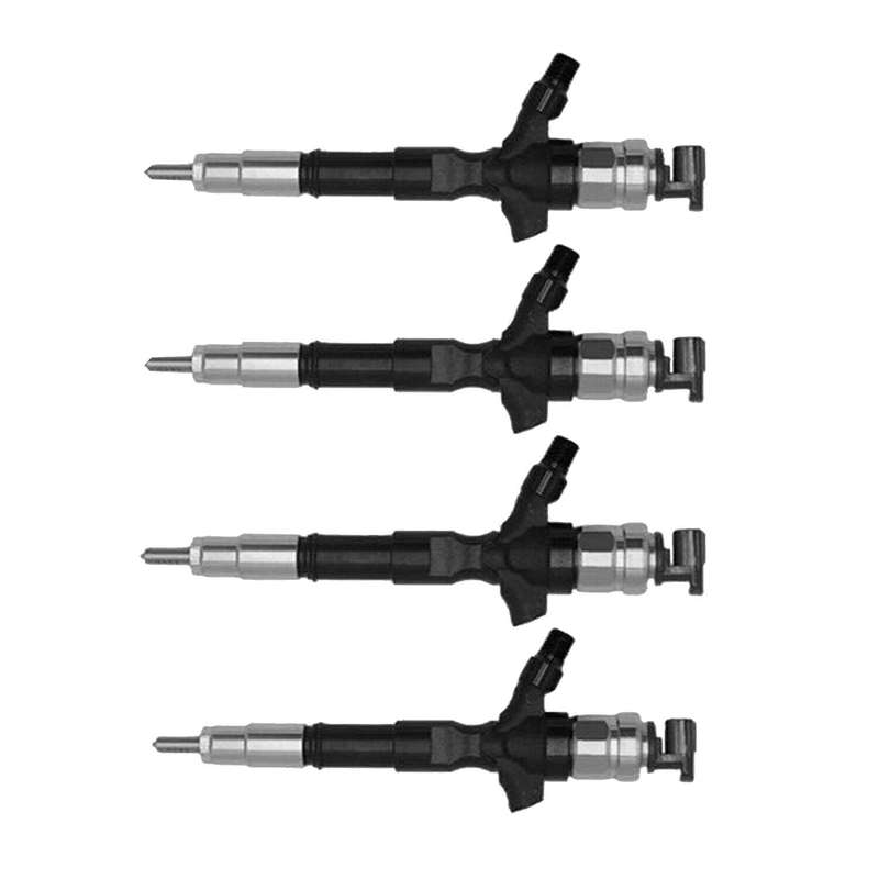 23670-30400 4Pcs Diesel Fuel Injector Compatible Toyota Hilux 1KD 2KD 2367030400