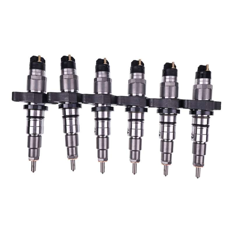 6PCS 0445120007 0445120212 Fuel Injector Compatible with Cummins Engine ISBE