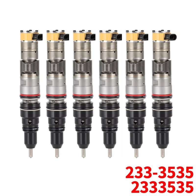 6PCS Fuel Injector compatible with Caterpillar CAT C7 Engine 233-3535 2333535