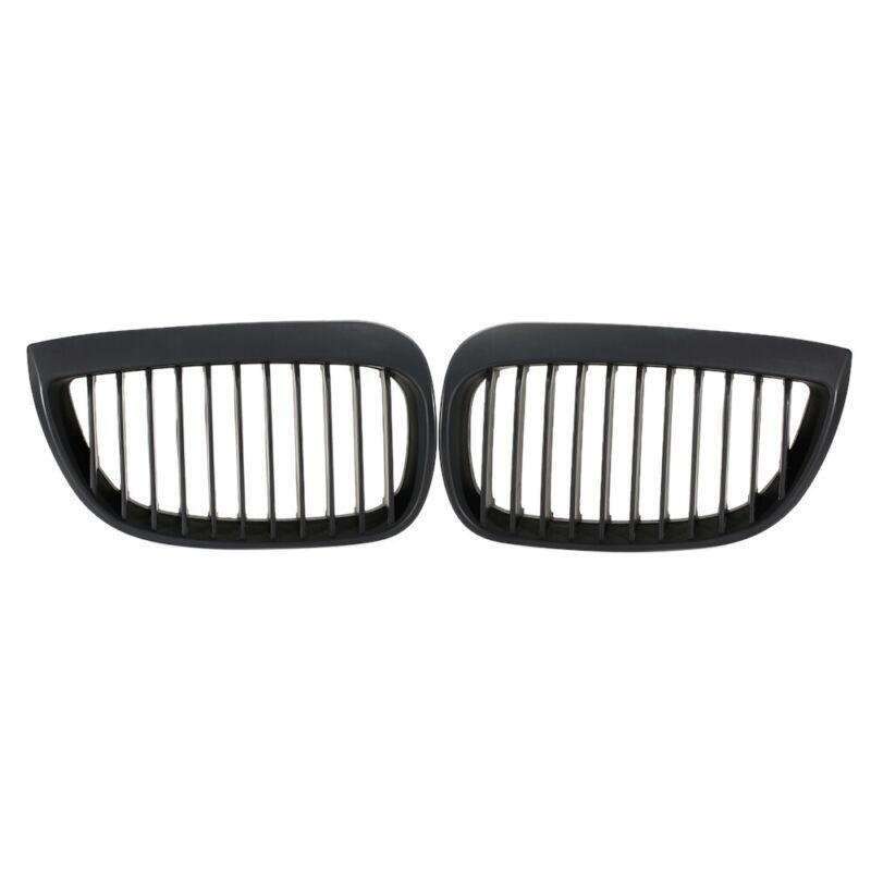 PAIR OF Matte BLACK KIDNEY GRILLES FIT FOR BMW E87 1 SERIES 04-07