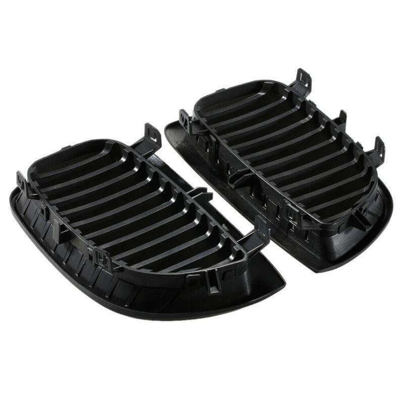 PAIR OF Matte BLACK KIDNEY GRILLES FIT FOR BMW E87 1 SERIES 04-07