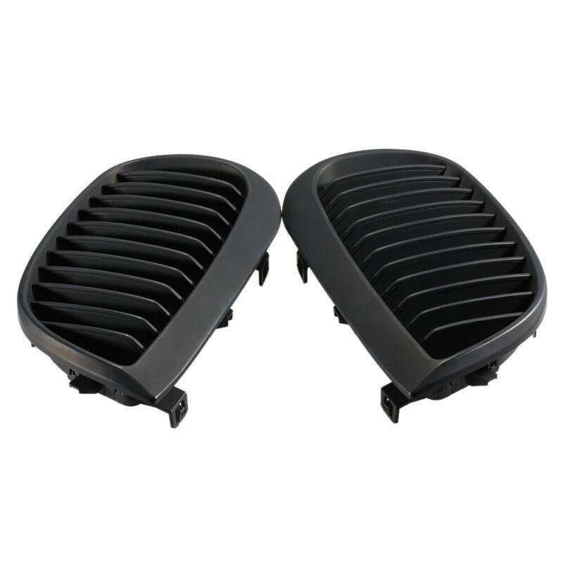 PAIR OF Matte BLACK KIDNEY GRILLES FIT FOR BMW E87 1 SERIES 04-07