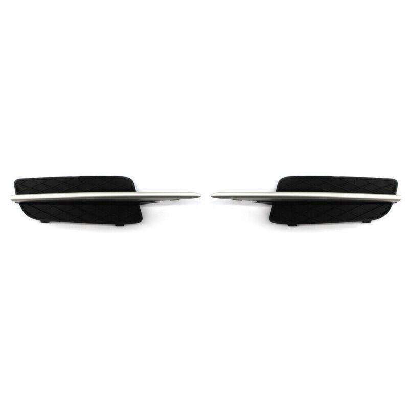 Front Left&amp;Right Bumper Lower Grille Cover w/ Silver Trim for 2007-09 BMW X5 E70