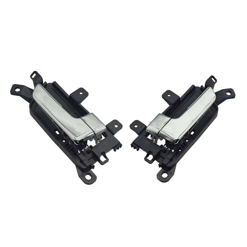 Left &amp; Right Interior Door Handles Chrome Pair For Kia Borrego 2009-2011