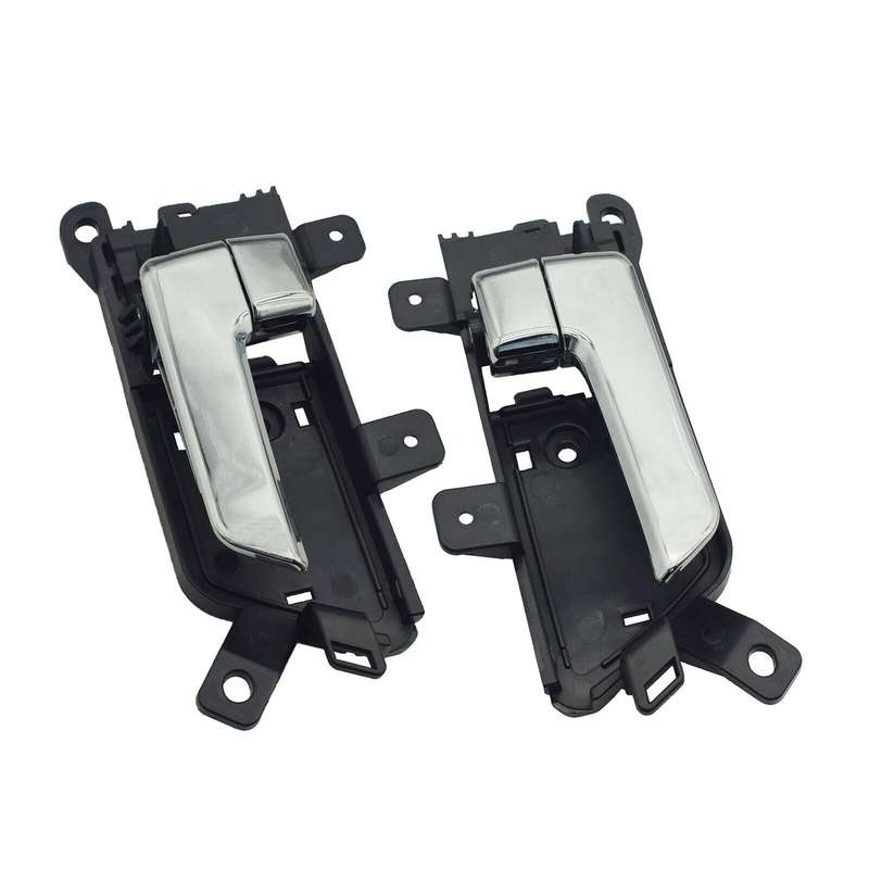 Left &amp; Right Interior Door Handles Chrome Pair For Kia Borrego 2009-2011