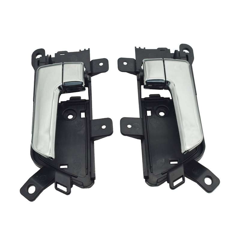Left &amp; Right Interior Door Handles Chrome Pair For Kia Borrego 2009-2011