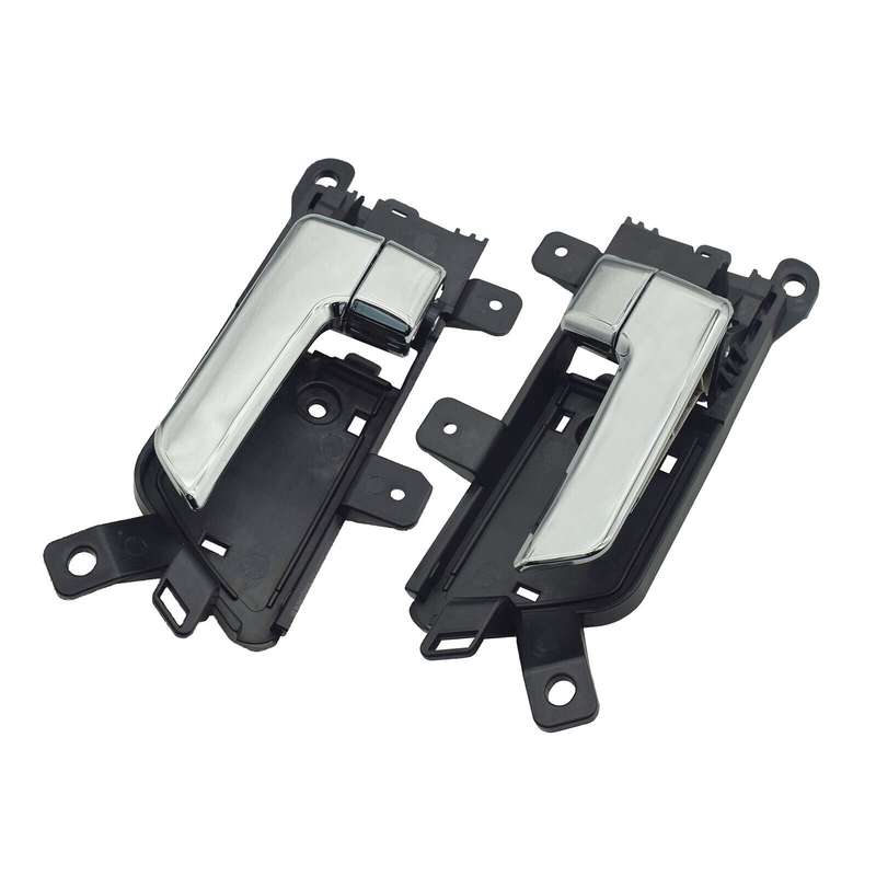 Left &amp; Right Interior Door Handles Chrome Pair For Kia Borrego 2009-2011