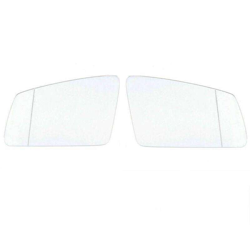 View Mirror Glass With Backing Plate For Benz W212 W204 W221 Pair