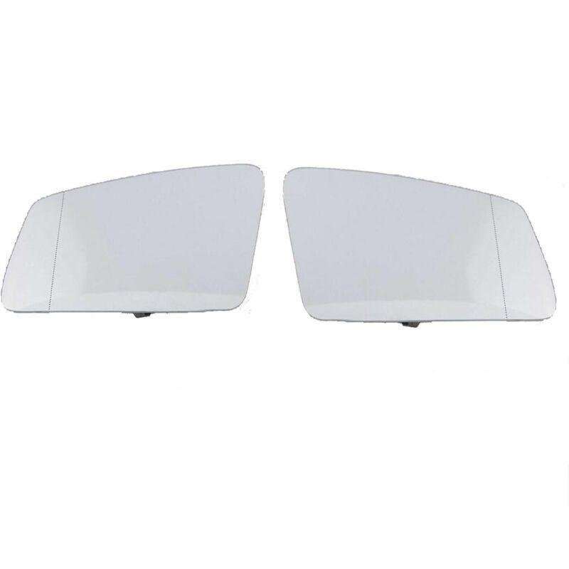 View Mirror Glass With Backing Plate For Benz W212 W204 W221 Pair