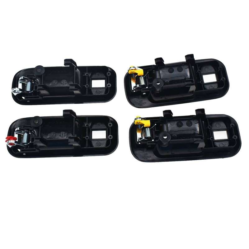 For Honda Odyssey 1995-1998 CR-V 1997-2001 Interior Door Handles 4PCS Black