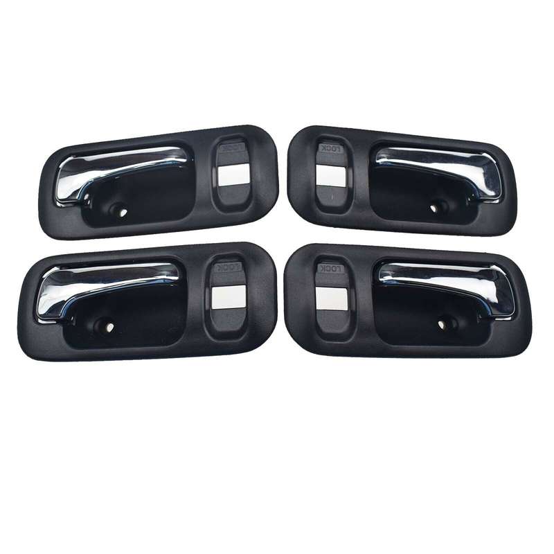 For Honda Odyssey 1995-1998 CR-V 1997-2001 Interior Door Handles 4PCS Black