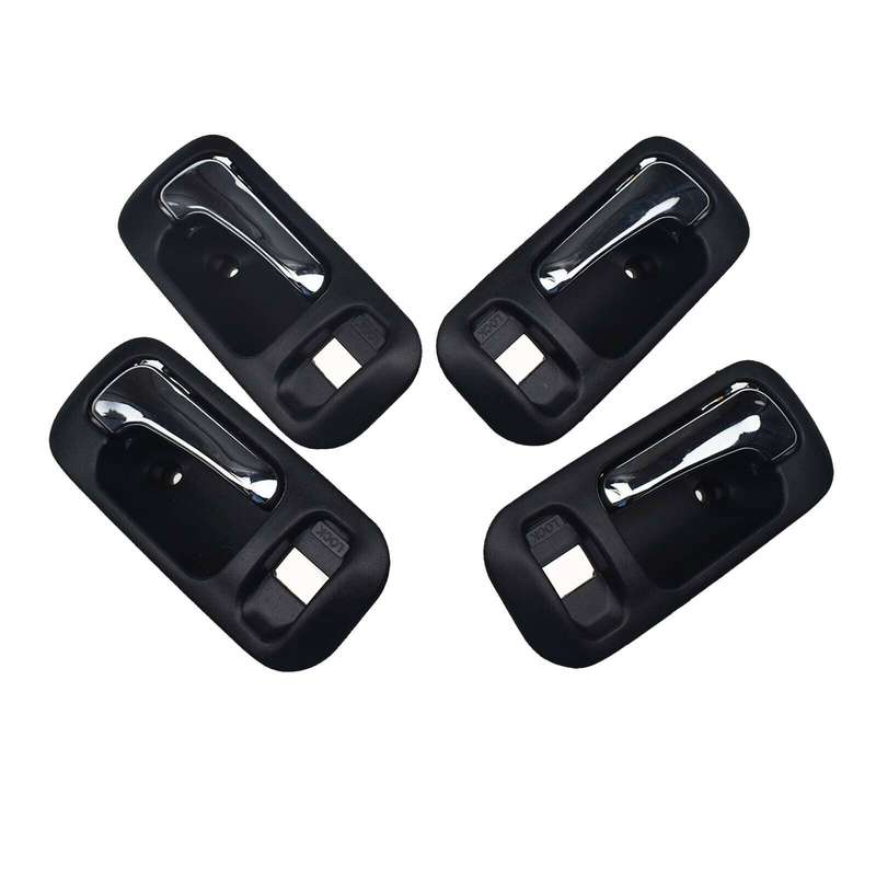 For Honda Odyssey 1995-1998 CR-V 1997-2001 Interior Door Handles 4PCS Black