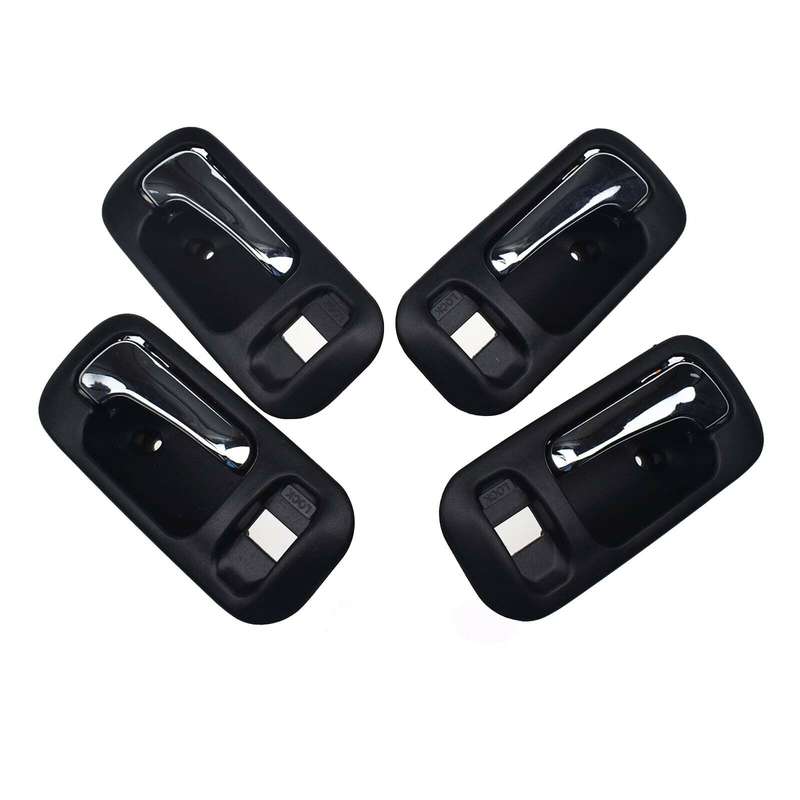 For Honda Odyssey 1995-1998 CR-V 1997-2001 Interior Door Handles 4PCS Black