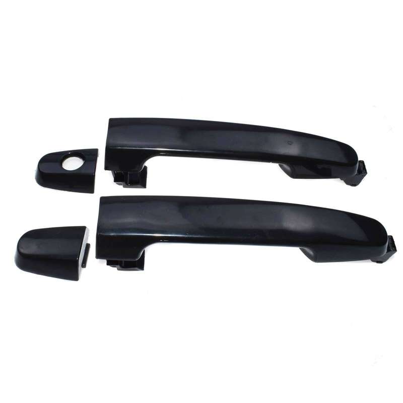 For Toyota Yaris Camry RAV4 Corolla Outside Door Handle Front Rear Smooth Black