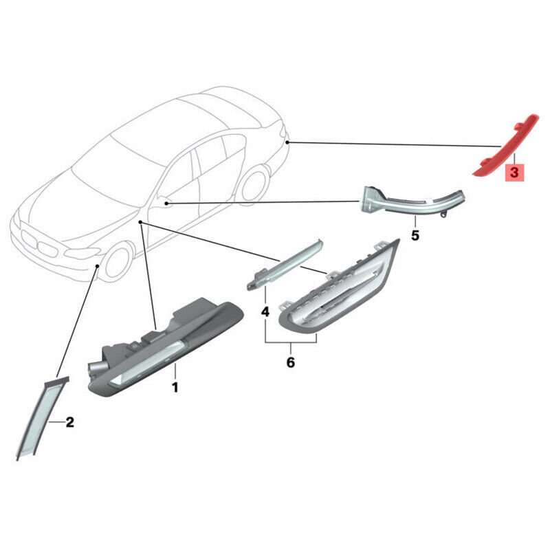 Rear Bumper Left Right Reflector Light Fit For 2011-2014 BMW 5' F10 525/528/535