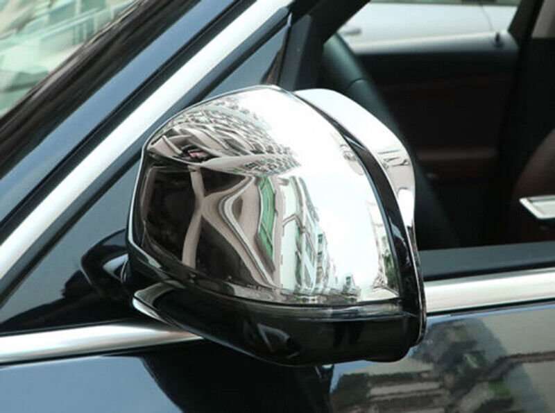 For BMW X5 G05 2019-2023 Chrome Side Rearview Mirrors Molding Cover caps Trim