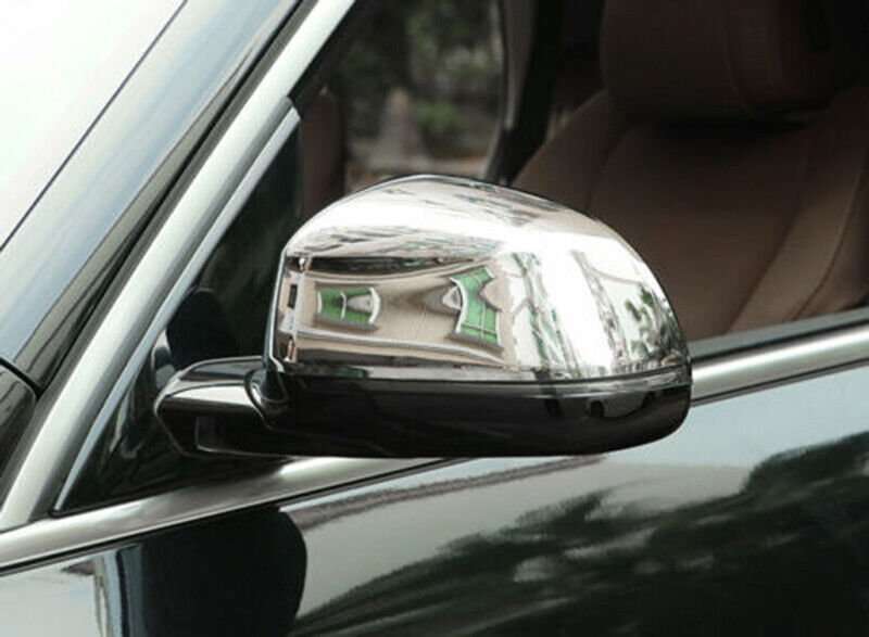 For BMW X5 G05 2019-2023 Chrome Side Rearview Mirrors Molding Cover caps Trim