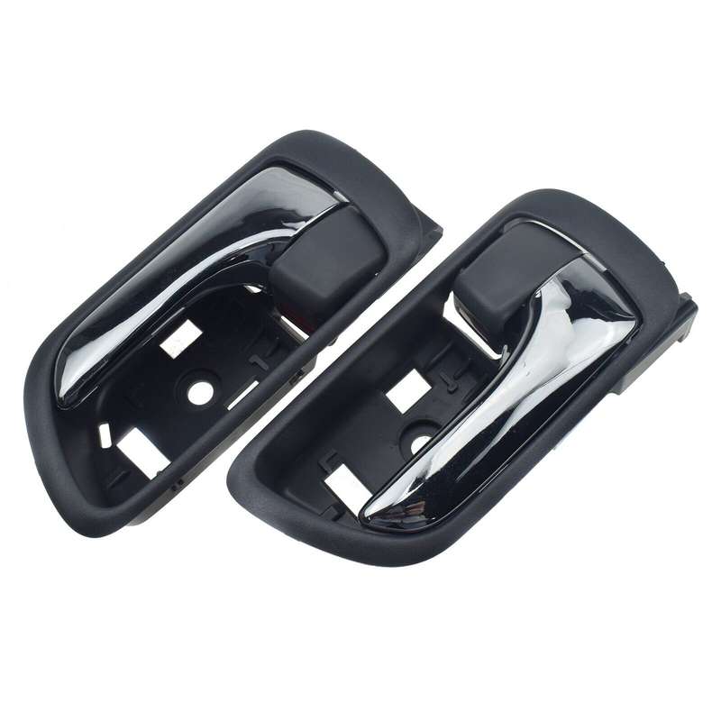 A Pair Door Handles Inside Chrome Left &amp; Right Side For Toyota Camry 2002-2006