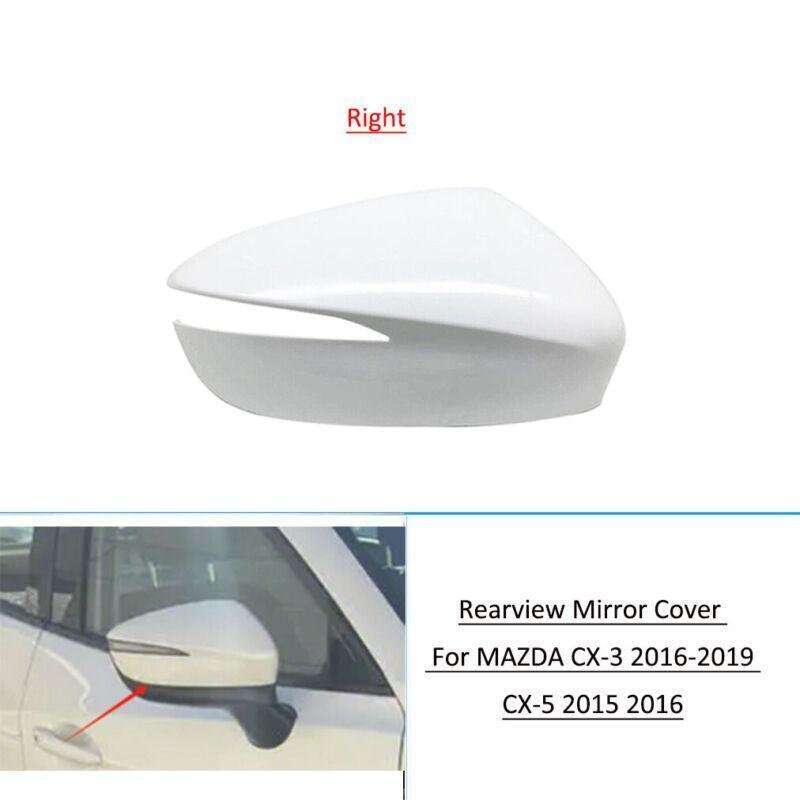 Right Side Door Rearview Mirror Cover Cap For MAZDA CX-3 2016-19 CX-5 2015 2016