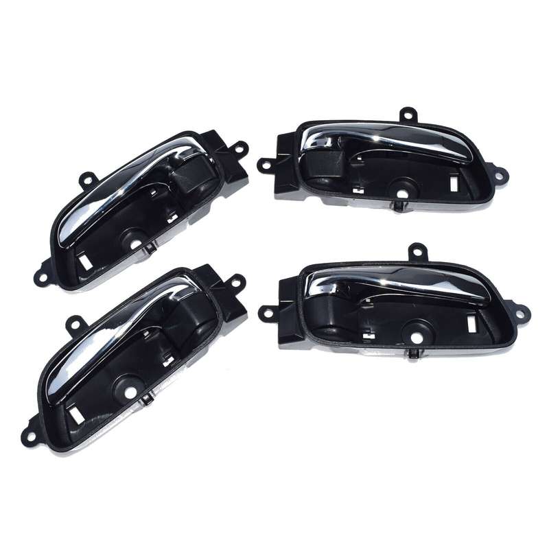 4Pcs Inside Interior Door Handle Chrome Set For Nissan Altima Pathfinder
