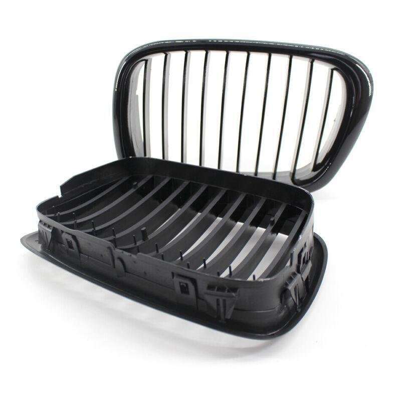 Pair of Front Kidney Grille fit for BMW E39 M5 1999-2003 5 Series Gloss Black